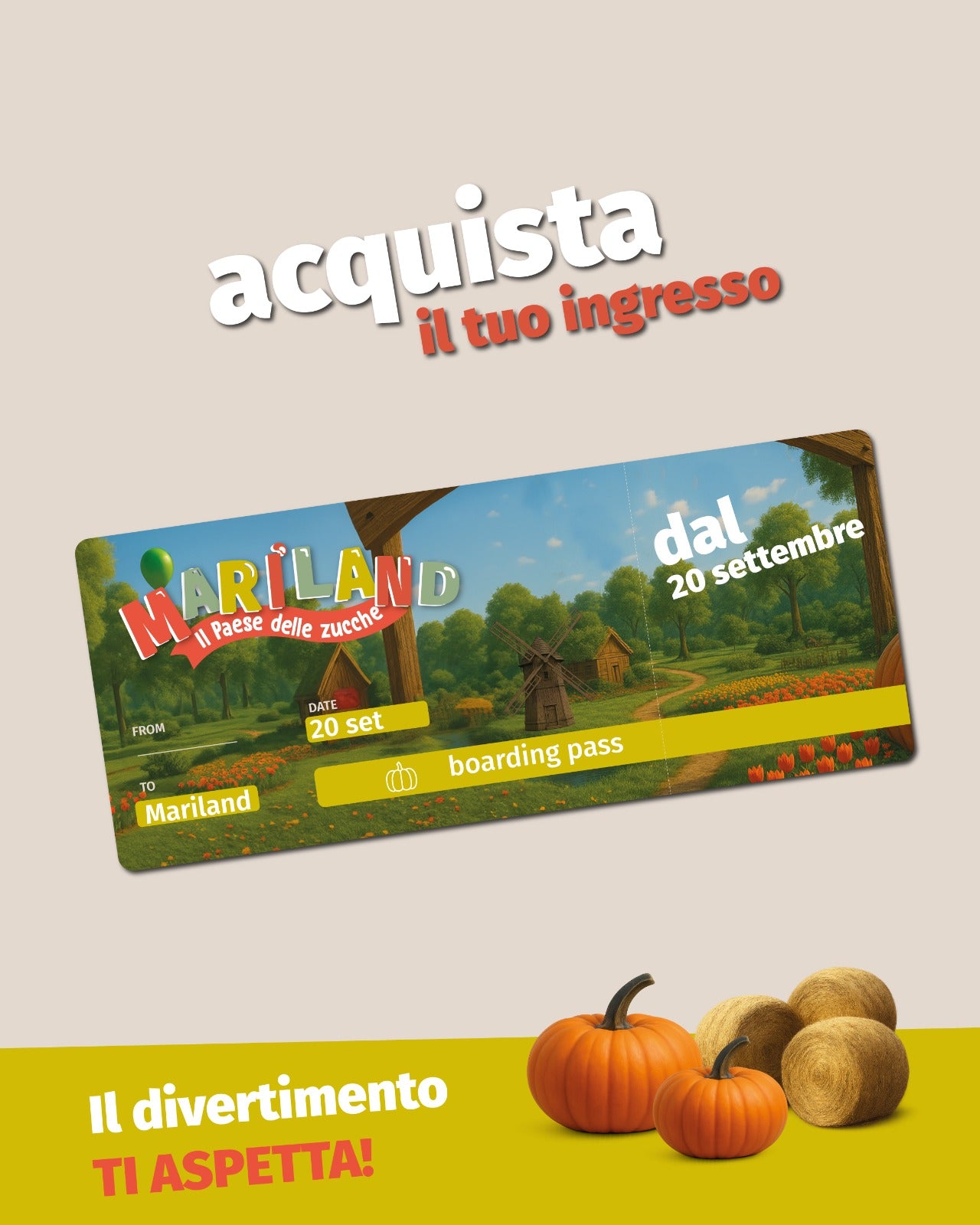 Mariland | Il Paese delle Zucche (Ticket)